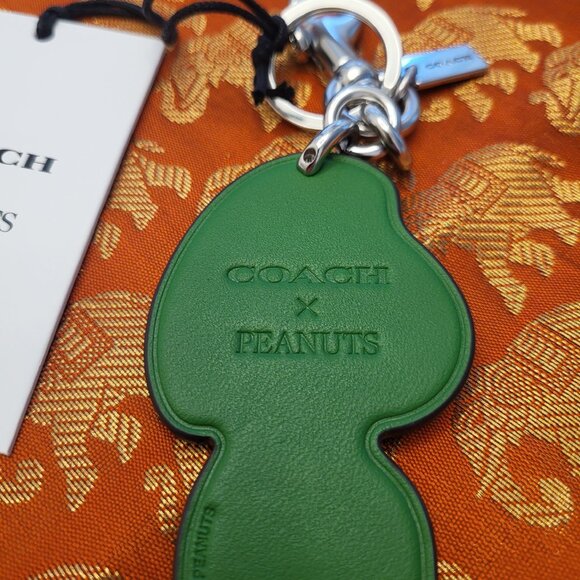 COACH X Peanuts Peppermint Patty Bag Charm - New with Tags - Picture 5 of 5